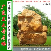  3.3米高立石 天然黃蠟石 鎮(zhèn)宅風水石 編號C-1501