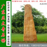 5.5米高大型黃蠟石 景區(qū)刻字標志石 編號W-3949